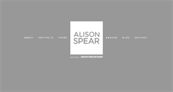 Desktop Screenshot of alisonspear.com